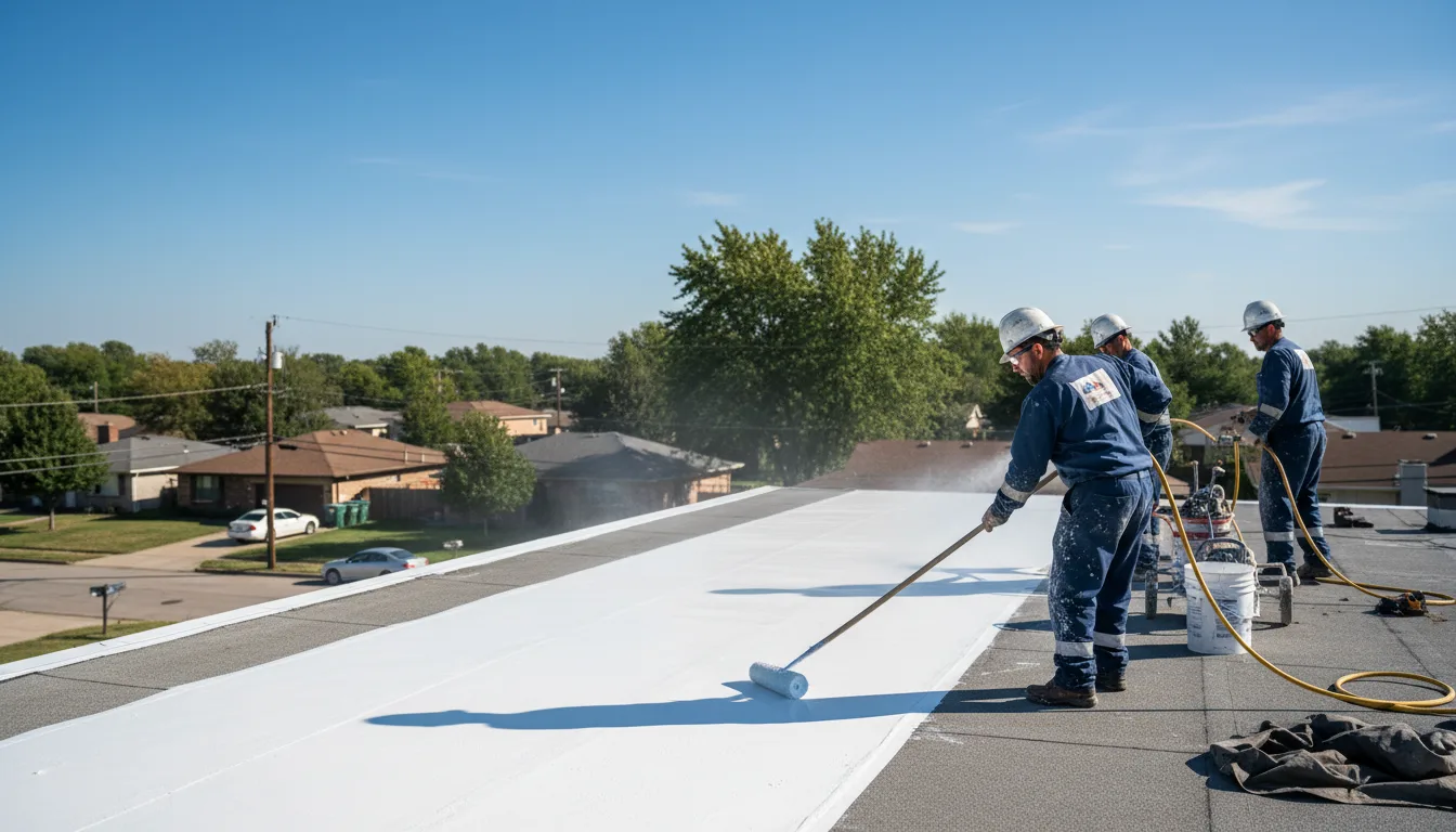 Commercial roof coating in Dycusburg, KY near me